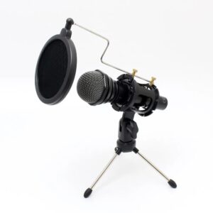 麥克風通用支架 專業防噴網罩 桌上型三角架